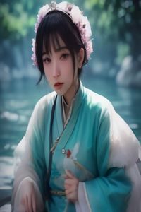 《美术馆旁边的餐厅》电影氛围图，韩国文艺街区背景下两人对谈的安静场景，温暖而略带忧郁的色调